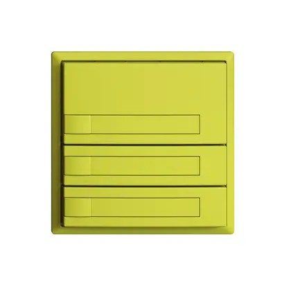 Poussoir KNX RGB EDUE, 250mW, s.LED, a.insert papier, 3×poussoir, 1×touche, lem 