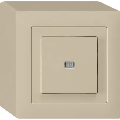 Contact à poussoir lumineux AP kallysto AR/2L beige 