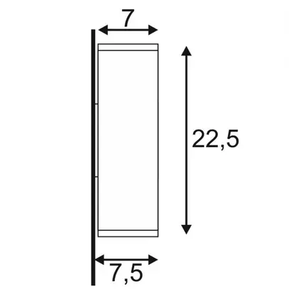 Lampada a muro SLV THEO UP/DOWN OUT, 2×GU10 35W IP44 antracite 