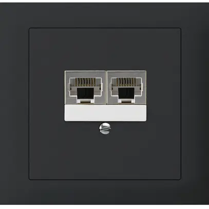 Scatola INS kallysto 2×RJ45s separato CUC nero 