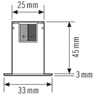 Capteur de lumière KNX ESYLUX LS FLAT mini 