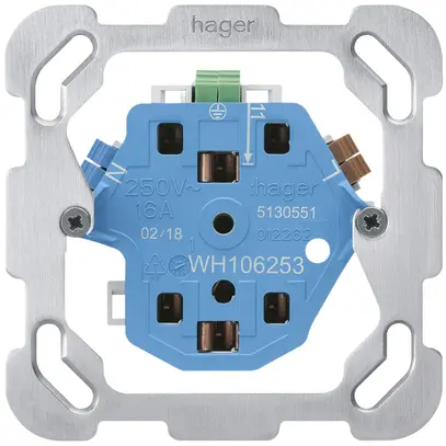Intérieur pour prise Hager 2×T13/23 F 