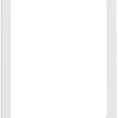 Cadre design vidéo Hager elcom.touch rond blanc 