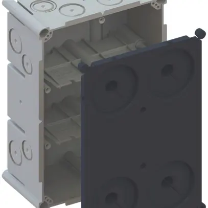 Boîtier ENC AGRO 3×2 650°C avec couvercle de protection, M20/25, gris 