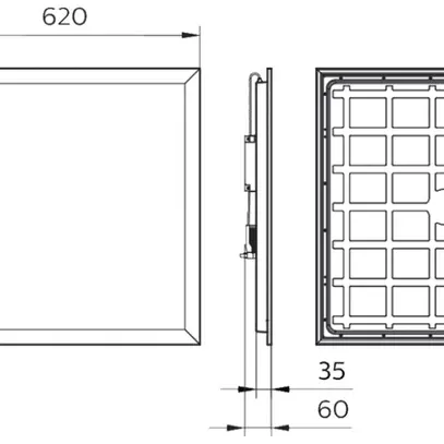 Plafoniera INS LED Philips CoreLine RC133V NOC 28.5W 3600lm 840 bianco 
