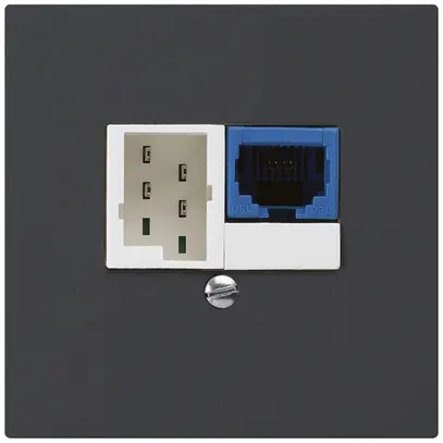 Scatola INC DSL kallysto 1×RJ45/1×T+T nero 