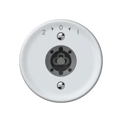 Pulsante rotativo origin senza cilindro 1P 2>0<1 10A 230V 60×60mm bianco 