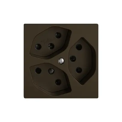 Steckdose EDIZIO.liv SNAPFIX® 3×T13 3×S br 