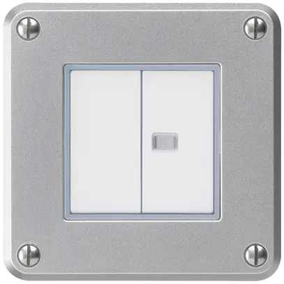 Interruttore INC robusto IP55 schema 3+3 1×illuminato alluminio 