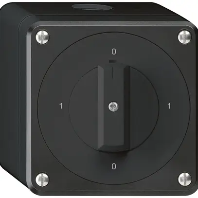 Interrupteur rotatif AP robusto IP55 schéma 0/1P noir 