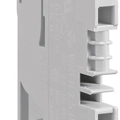 Borne de dérivation Hager 2.5mm² 4×L, 800V/24A, enfichable, ouvert sur le côté 