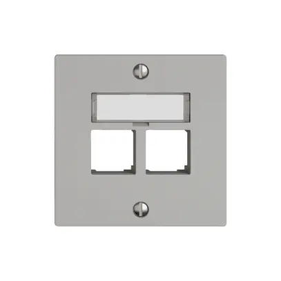 Kit di montaggio EDIZIO.liv EASYNET S-One SNAPFIX® destra per 2×RJ45 grc 
