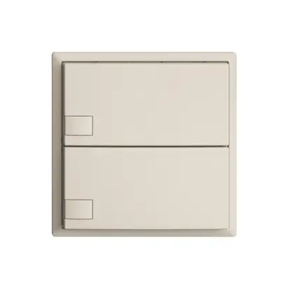 Poussoir ENC KNX 2× EDIZIOdue crema RGB sans LED 