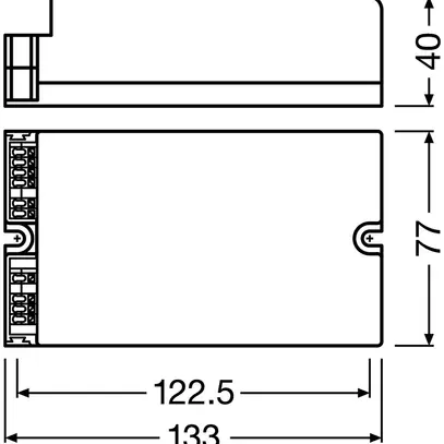 Convertisseur LED OT 75/170…240/1A0 4DIMLT2 G2 CE 75W 250…1050mA 133×77×40mm 