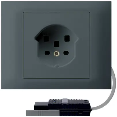 Presa INS HA kallysto tipo 25 con morsetti a innesto G2704 RK antracite 
