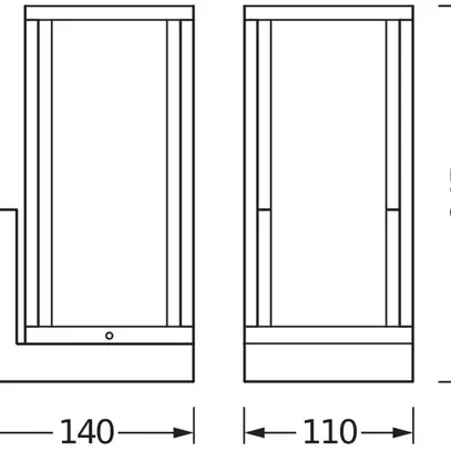 Applique LDV ENDURA CLASSIC FRAME WALL E27 alluminio an 