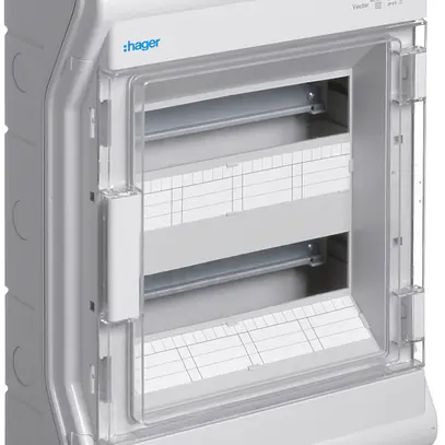 Distributore AP Hager vector 2-file 24UM IP54/IP65 310×427×151mm 