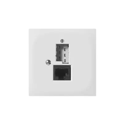 Inserto SIDUS E T+T/1×RJ45 bianco 