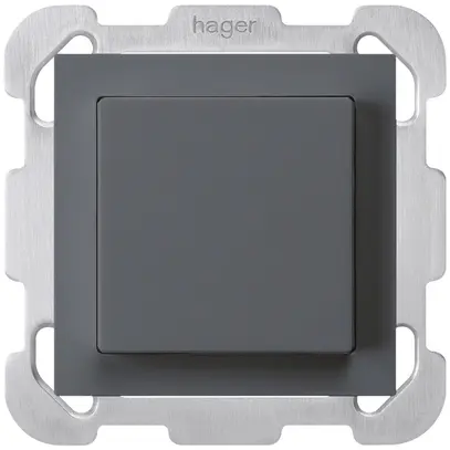 Poussoir ENC kallysto ARK 2L anthracite avec plaque de fixation 
