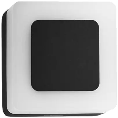 Applique LED AP Brumberg 9W 230V 3000K 665lm 135×135mm nero 