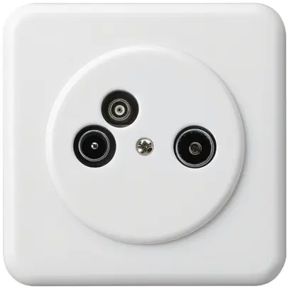 UP-Antennendose TV-R-Daten basico C 19dB weiss 