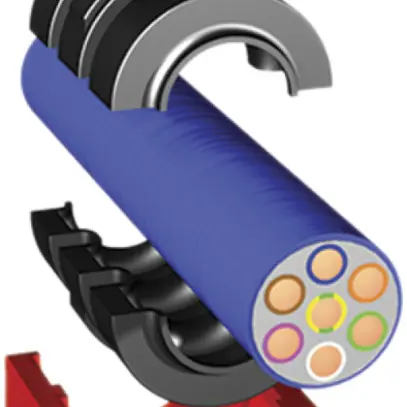 Modulo sezionato BST 20×20×30mm, per Ø0+5…16mm 