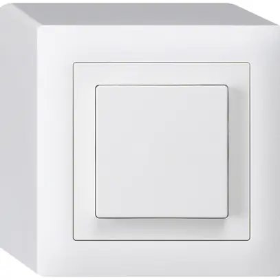 Interrupteur à poussoir AP kallysto 3/1L blanc 