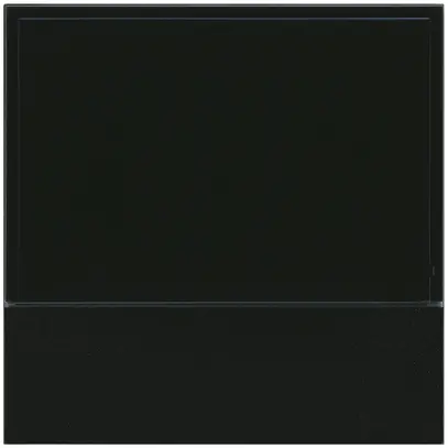 Placca frontale Hager basico KNX RTR nero 