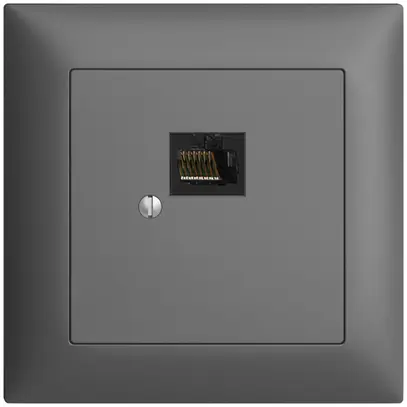 Boîte ENC 1×RJ45/u 8P EDIZIOdue gris foncé, R&M swissline 