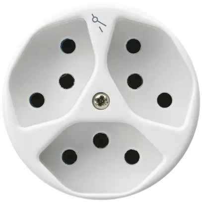 Insert pour prise ENC basico 3×type 13S blanc 