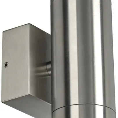 Lampada a muro LED SLV ASTINA STEEL, 2×3W 510lm 3000K IP44 acciaio pregiato 