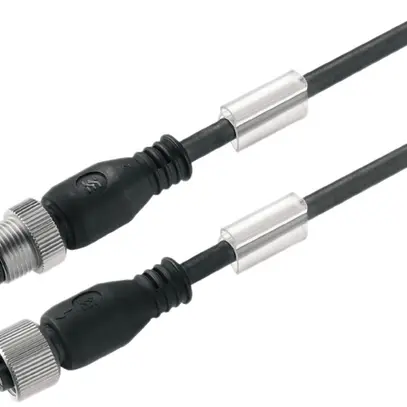 Cavo Weidmüller SAIL M12/M12 5L 3m spina/presa dritta PUR noir, B 