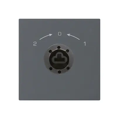 SchwenkTaster 1->0<-2 anthrazit kallysto für Schloss ohne Zylind 