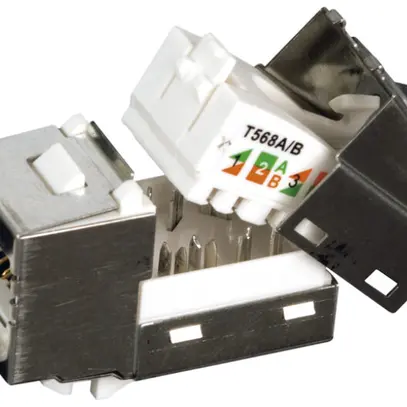 Einsatz ITplus6 RJ45/s Kat.6A 10G mit Staubschutz weiss 