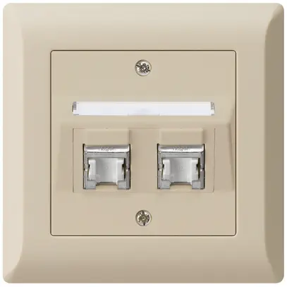 Presa INC kallysto.line C cat.6 2RJ45/s beige 