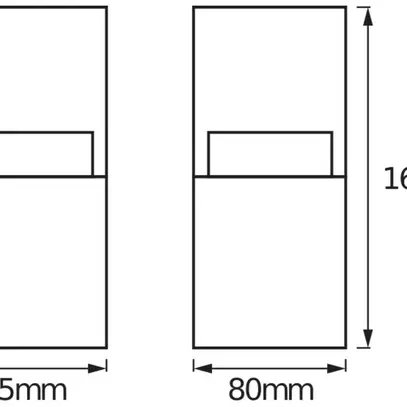 Applique LED LDV ENDURA STYLE CRYSTAL WALL 4.5W 400lm 3000K acier affiné 