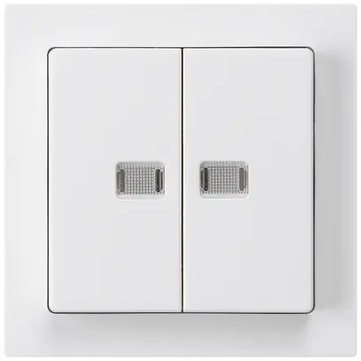 Kit frontal kallysto blanc avec 2 lentilles 60×60mm 