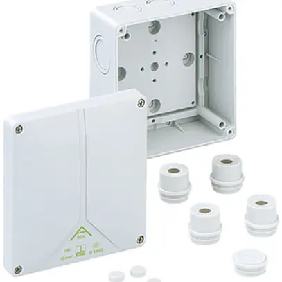 Boîte dérivation AP Abox 100-L 140×140×79mm IP54 gris 