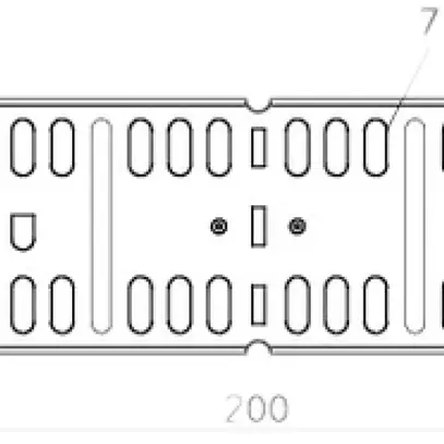 Raccord longitudinal/à équerre Bettermann 85mm avec 8 vis pour canal MKS zingué 