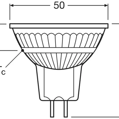 Lampe LED LEDVANCE GU5.3 12V 6.8W 621lm 2700K VAR Ø50×44mm MR16 clair 36° 