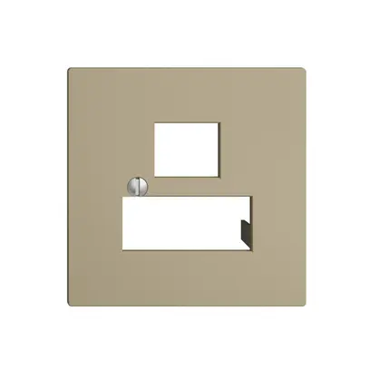 Placca frontale 3×RJ45 EDIZIOdue sand R&M swissline 