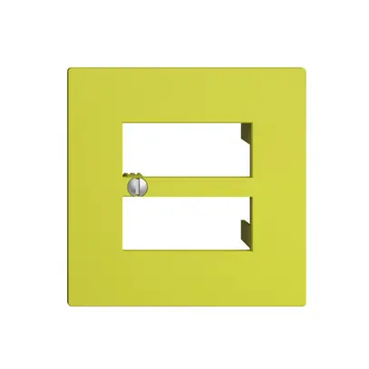 Placca frontale 4×RJ45 EDIZIOdue lemon R&M swissline 