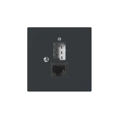 Insert SIDUS E T+T/1×RJ45 anthracite 