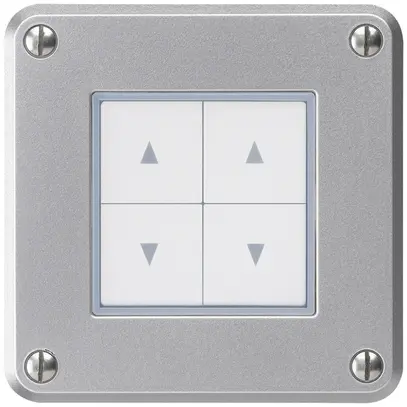 Contact pour stores ENC robusto IP55 aluminium avec 4 touches de fonction 