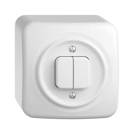 Interrupteur AP STANDARDdue 1/3+3/1L blanc 