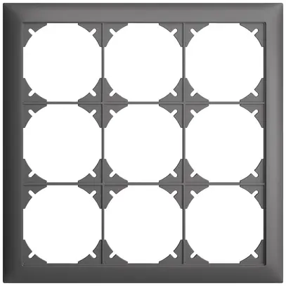 En-tête ENC EDIZIOdue SNAPFIX® 3×3 horizontal et vertical 208×208mm gris foncé 