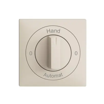Kit front. 0-Hand-0-Automat EDIZIOdue crema, 60×60mm per interr.rot 