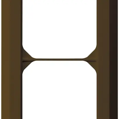 Telaio di copertura INC kallysto.line 2×1 marrone 92×152mm 