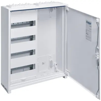 Distributore AP Hager univers 4-file 48UM porta IP44 550×650×160mm 