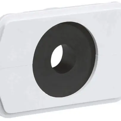 Placca passacavi Hager per weber.hse 1×Ø51mm con anello riduttore 